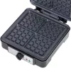 Macchina per waffle Adler AD 3049, 4 waffle quadrati, antiaderente, 1800 W, nero