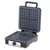 Macchina per waffle Adler AD 3049, 4 waffle quadrati, antiaderente, 1800 W, nero