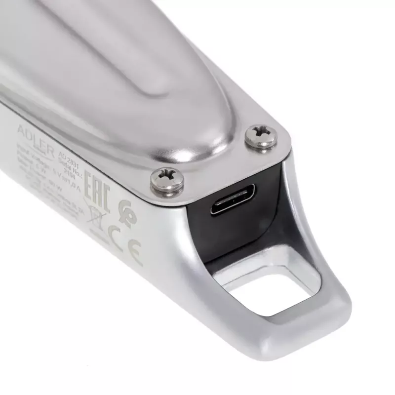 Tagliacapelli Adler AD 2831 argento acciaio inox a V 1 mm