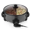 Padella multifunzione Tristar PZ-9135 XL rotonda nera acciaio 1500W