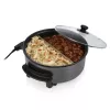 Padella multifunzione Tristar PZ-9135 XL rotonda nera acciaio 1500W