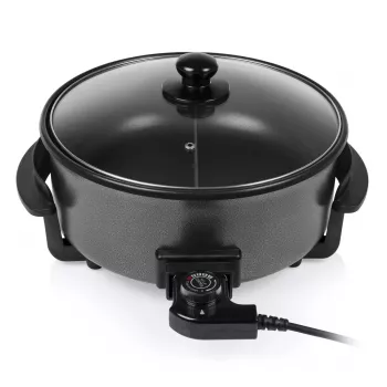 Padella multifunzione Tristar PZ-9135 XL rotonda nera acciaio 1500W