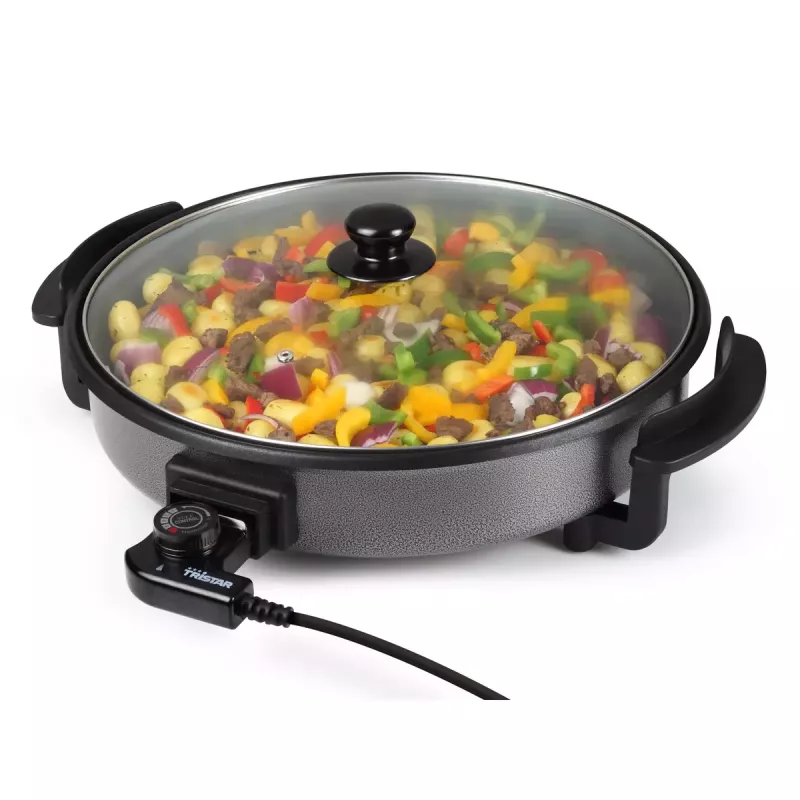 Padella grill Tristar PZ-2964 multifunzione rotonda nera 40 cm