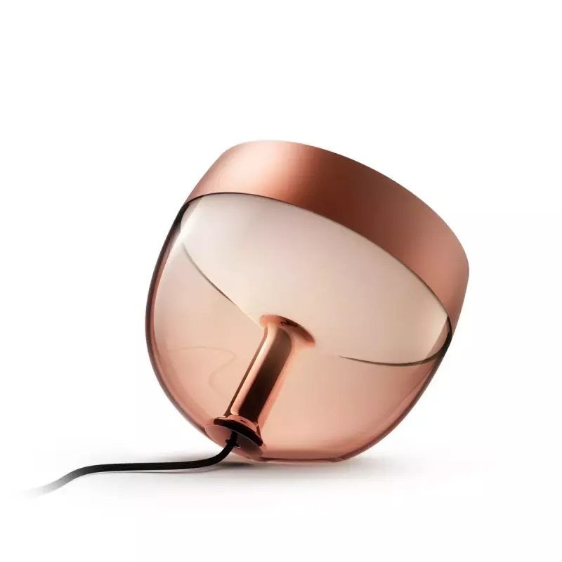 Lampada da tavolo smart Philips Hue Iris rame edizione speciale — 1 lampadina, Bluetooth e Zigbee, 100–240V, cavo 2m