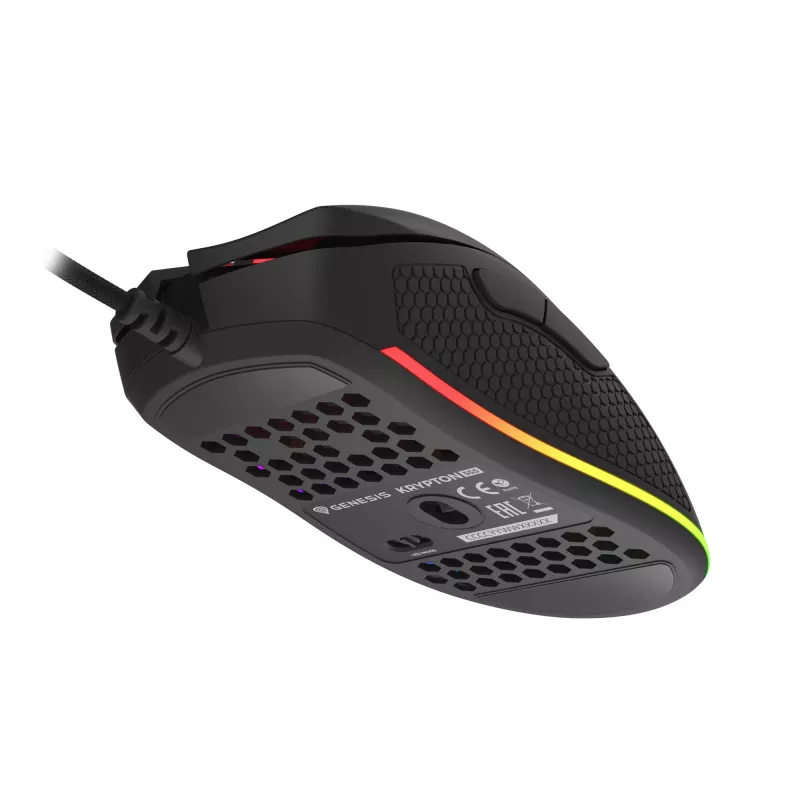 Mouse gaming GENESIS Krypton 555 per destrorsi USB Type-A ottico 8000 DPI