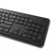 Set tastiera e mouse wireless Dell KM3322W — QWERTY full-size, RF wireless, nero, uso ufficio