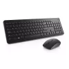 Set tastiera e mouse wireless Dell KM3322W — QWERTY full-size, RF wireless, nero, uso ufficio
