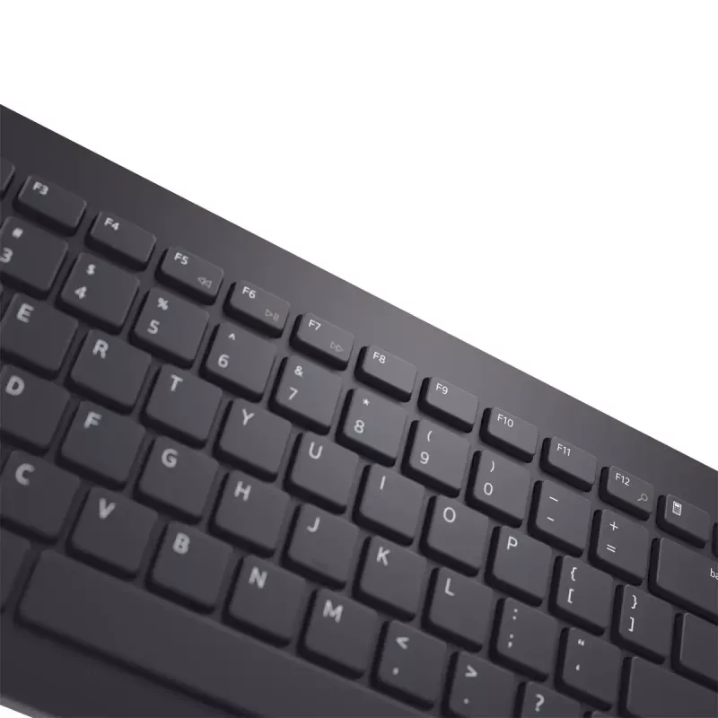 Set tastiera e mouse wireless Dell KM3322W — QWERTY full-size, RF wireless, nero, uso ufficio