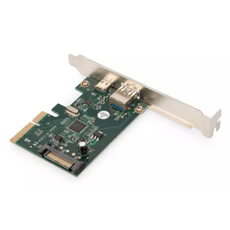 Scheda PCIe DIGITUS USB-C + USB-A, fino a 10 Gbit/s