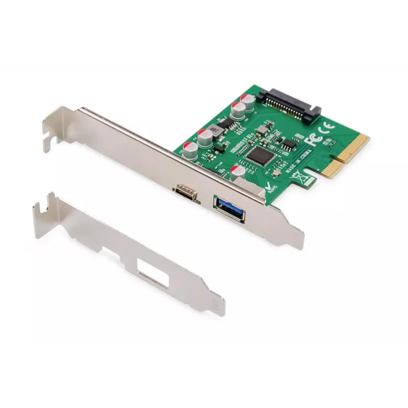 Scheda PCIe DIGITUS USB-C + USB-A, fino a 10 Gbit/s
