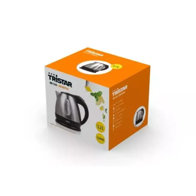Bollitore elettrico Tristar 1,2 l 1500 W acciaio inox