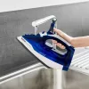Ferro da stiro Tefal FV2838 Dry & Steam suola Cerilium 2400 W blu, bianco