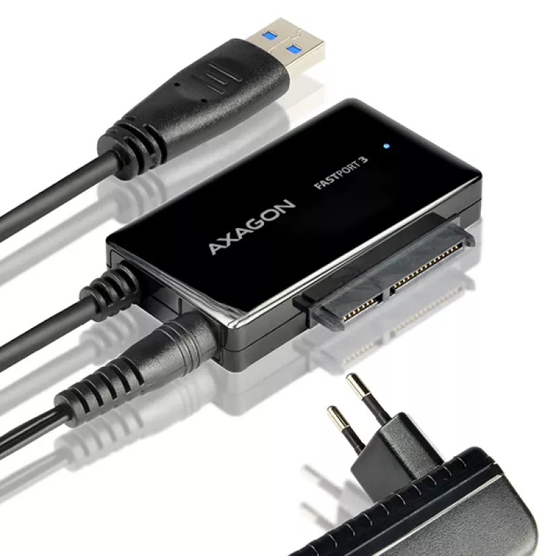 Axagon ADSA-FP3 adattatore USB 3.0 - SATA 6G per il collegamento di tutti i dischi rigidi e le unità SATA