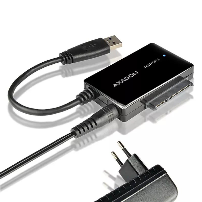 Axagon ADSA-FP3 adattatore USB 3.0 - SATA 6G per il collegamento di tutti i dischi rigidi e le unità SATA