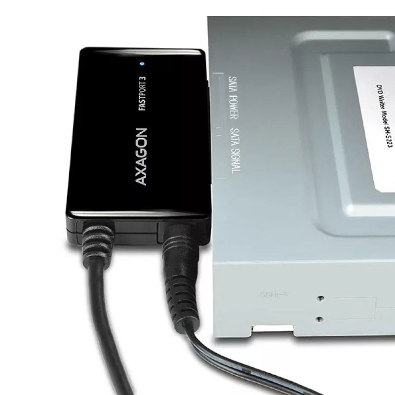Axagon ADSA-FP3 adattatore USB 3.0 - SATA 6G per il collegamento di tutti i dischi rigidi e le unità SATA