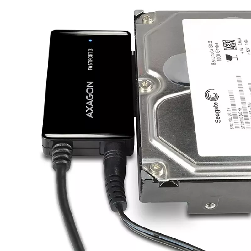 Axagon ADSA-FP3 adattatore USB 3.0 - SATA 6G per il collegamento di tutti i dischi rigidi e le unità SATA