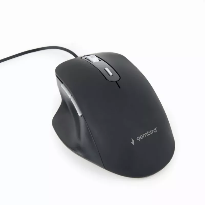 Mouse ottico LED GEMBIRD MUS-6B-02 con filo USB - 6 tasti rotella nero