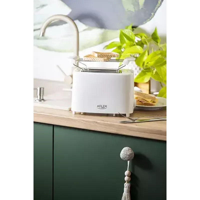 Tostapane Adler AD 3223 2 fette 750 W bianco