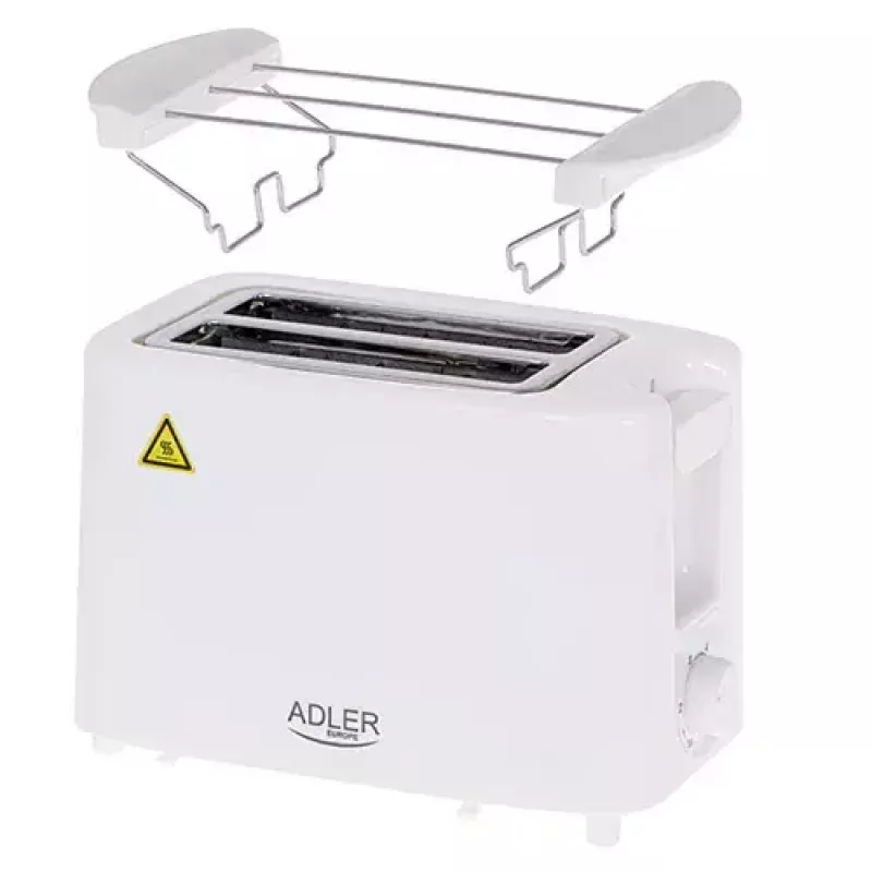 Tostapane Adler AD 3223 2 fette 750 W bianco