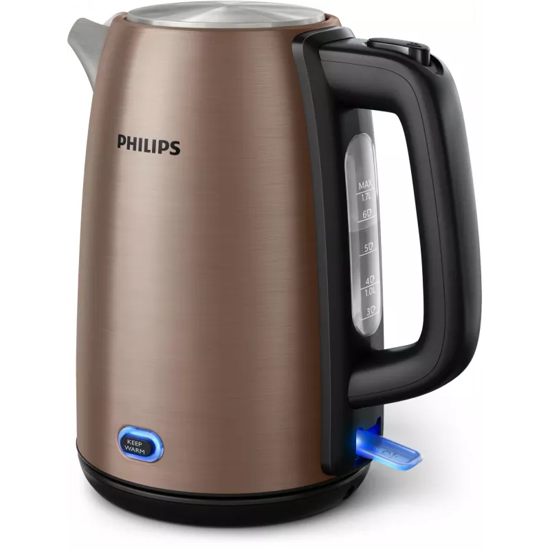 Bollitore Philips Viva Collection HD9355/92 1,7 L 1900 W nero, rame
