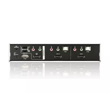 ATEN Switch KVM USB HDMI a 2 porte con audio e hub USB 2.0 (cavi KVM inclusi)