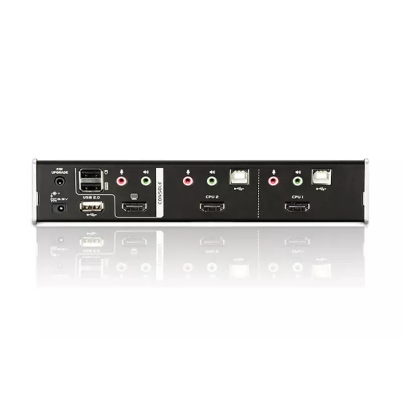 ATEN Switch KVM USB HDMI a 2 porte con audio e hub USB 2.0 (cavi KVM inclusi)