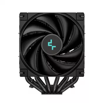 Dissipatore ad aria DeepCool AK620 ZERO DARK 12 cm nero, 6 heatpipe, 2 ventole PWM da 120 mm, TDP 260 W, altezza 160 mm