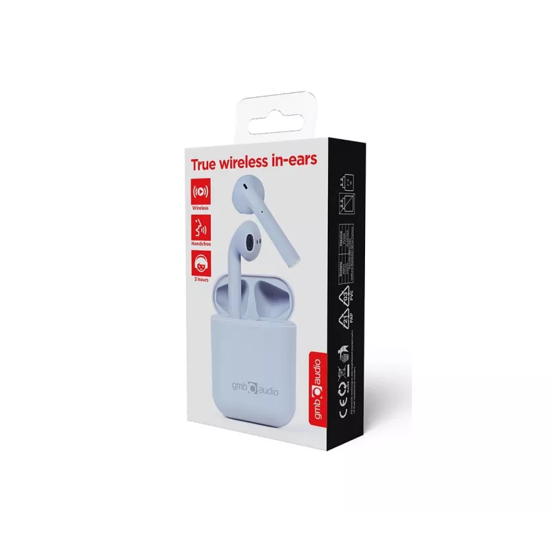 GEMBIRD cuffie wireless TWS in-ear Seattle - stereo - Bluetooth - Misty Grey