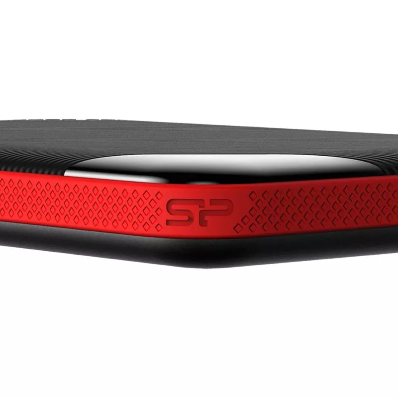 Silicon Power Armor A62 SP010TBPHD62SS3K disco rigido portatile da 1 TB, USB 3.2 Gen 1, nero/rosso