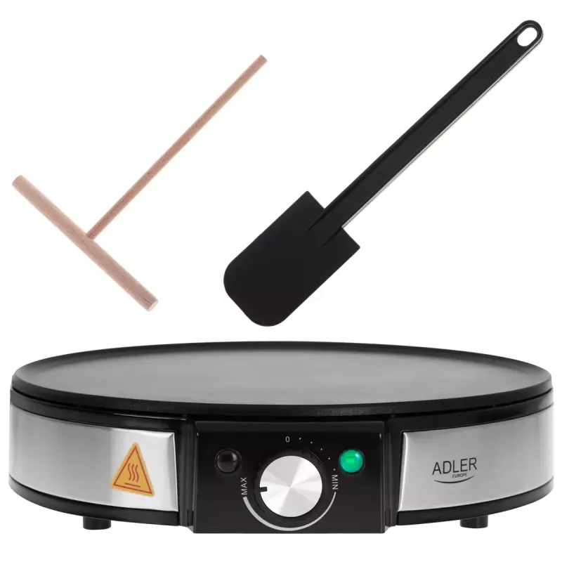 Macchina per crêpe Adler AD 3058 1600 W nero acciaio inox