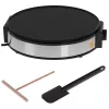 Macchina per crêpe Adler AD 3058 1600 W nero acciaio inox