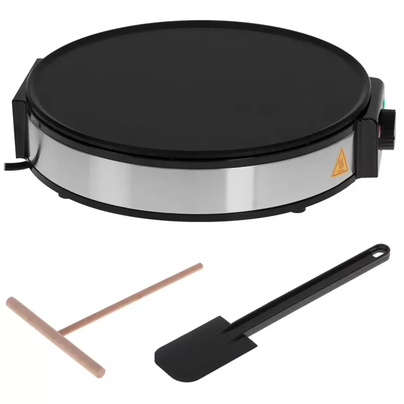 Macchina per crêpe Adler AD 3058 1600 W nero acciaio inox