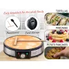 Macchina per crêpe Adler AD 3058 1600 W nero acciaio inox