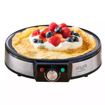Macchina per crêpe Adler AD 3058 1600 W nero acciaio inox