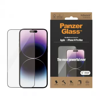 Protezione schermo PanzerGlass Apple iPhone 14 Pro Max Ultra-Wide Fit antigraffio e antiurto