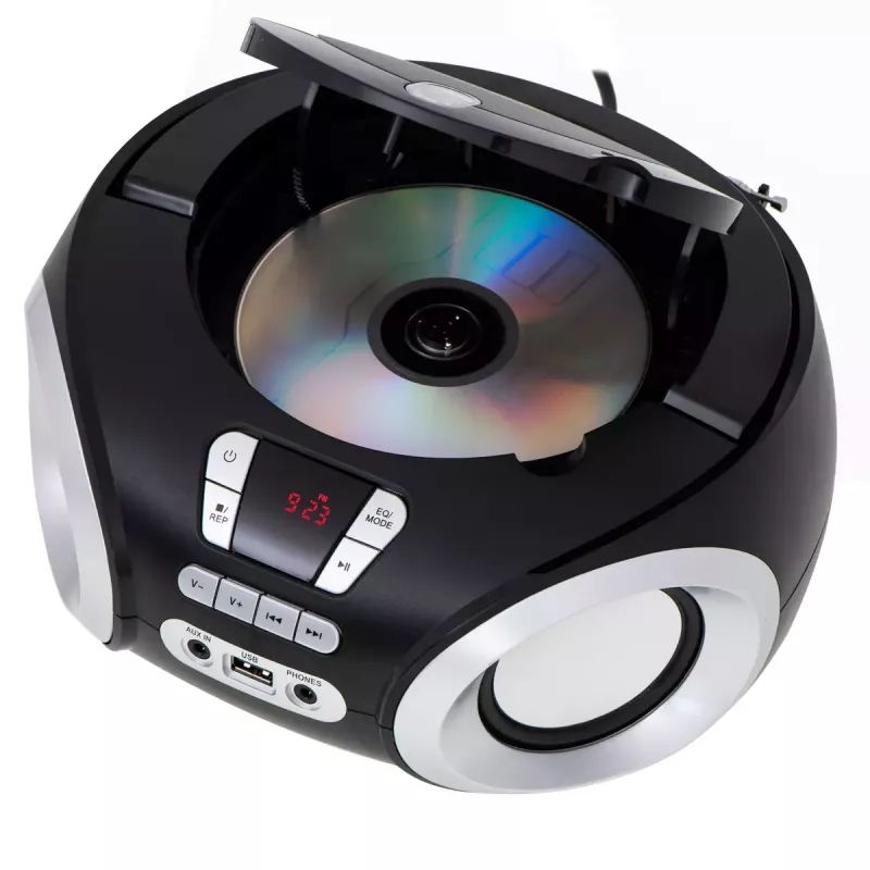 Lettore CD portatile Adler AD 1181 nero argento