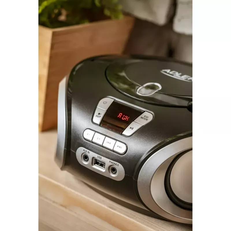 Lettore CD portatile Adler AD 1181 nero argento