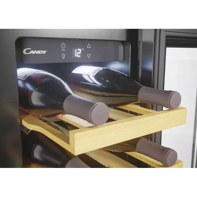 Cantinetta vini da incasso Candy DiVino CCVB 30/1 nero 20 bottiglie