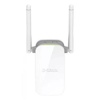 D-Link N300 Wi-Fi Range Extender, ripetitore di rete, 300 Mbit/s, 10,100 Mbit/s, esterno, IEEE 802.3u, 802.11g, Wi-Fi 4 (802.11n)