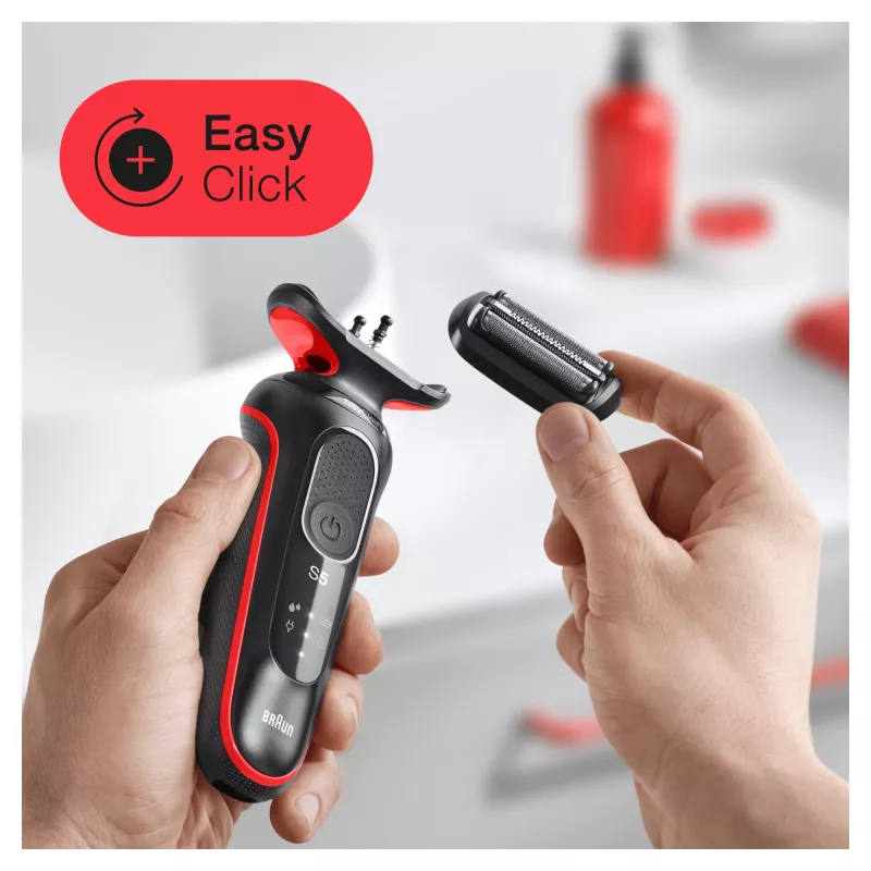 Braun Series 5 50-R1000s rasoir a lamina nero, rosso