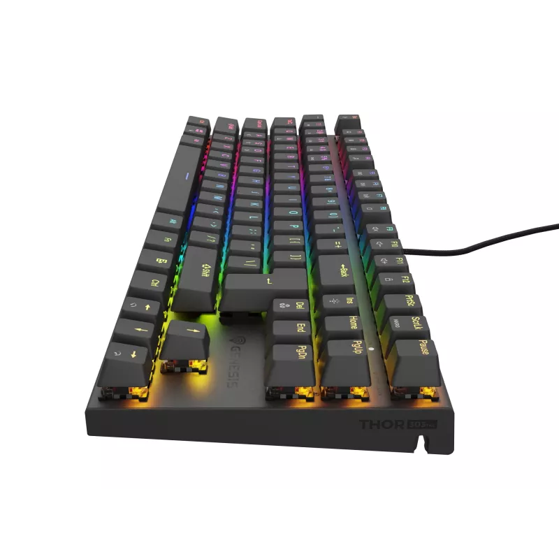 Tastiera GENESIS Thor 303 TKL Gaming USB QWERTY nero RGB LED