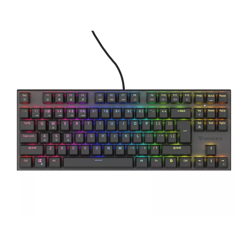 Tastiera GENESIS Thor 303 TKL Gaming USB QWERTY nero RGB LED