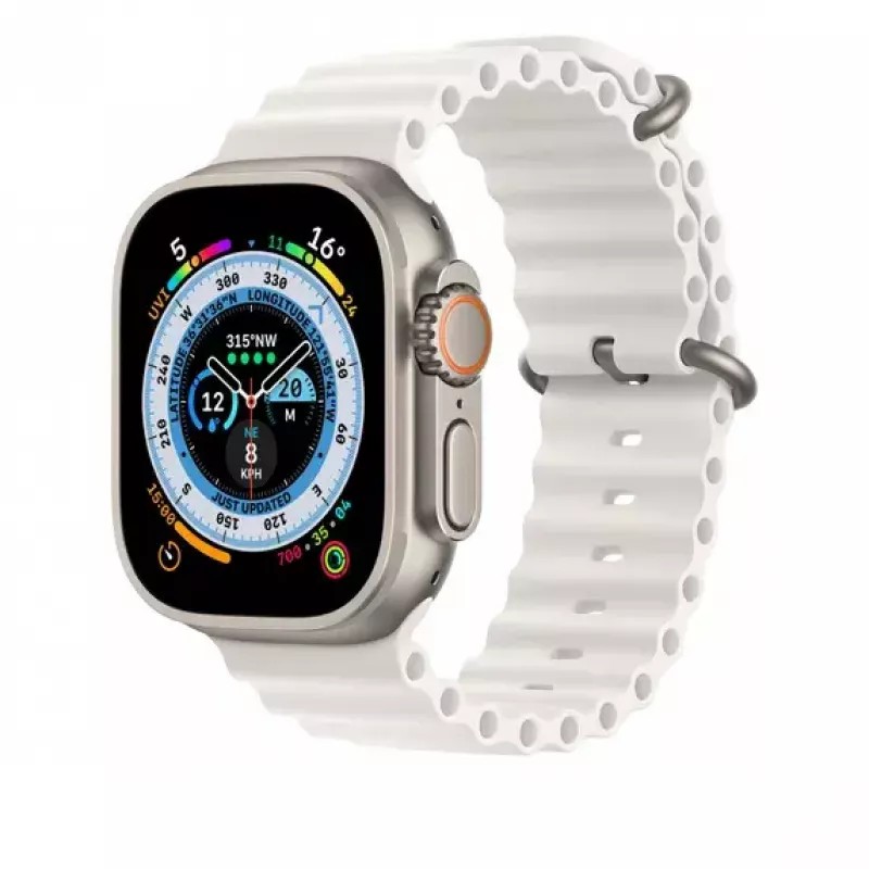Prolunga cinturino Apple MQEA3ZM/A fluoroelastomero bianco 50 mm