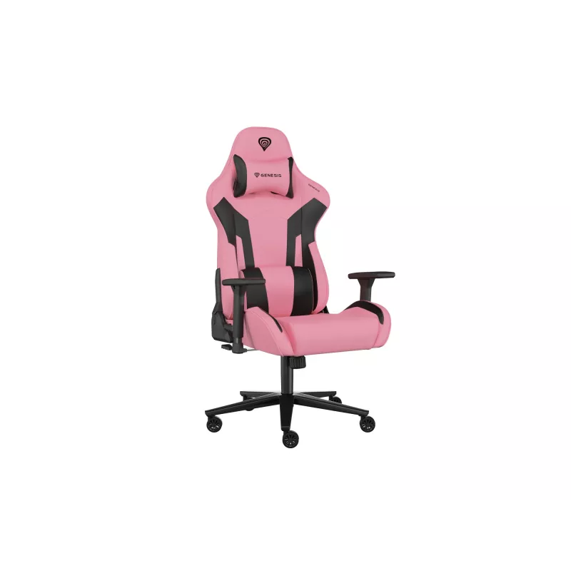 Sedia gaming per PC GENESIS Nitro 720 seduta ad aria nero rosa 150 kg
