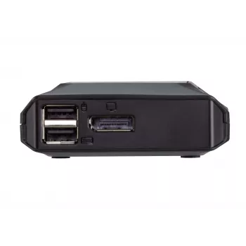 Switch KVM ATEN 2 porte USB-C 4K DisplayPort con telecomando per la selezione delle porte