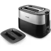 Philips Daily Collection HD2517/90 tostapane, 2 fessure, 830 W, nero/argento