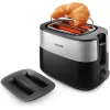 Philips Daily Collection HD2517/90 tostapane, 2 fessure, 830 W, nero/argento