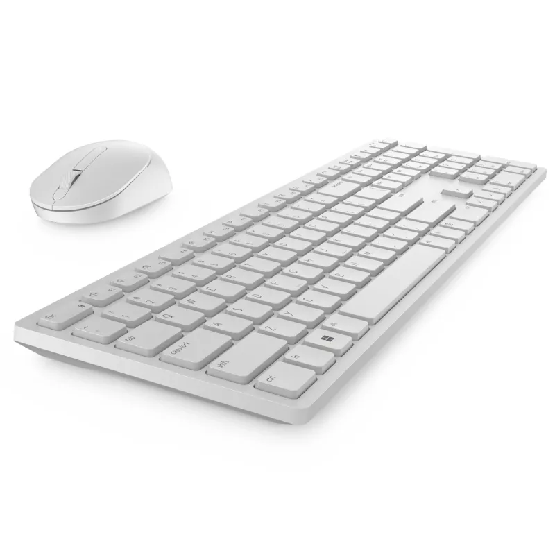 Tastiera e mouse DELL Pro - KM5221W - US International (QWERTY) - bianco