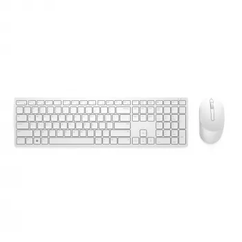 Tastiera e mouse Dell KM5221W Pro Wireless set bianco 2,4 GHz