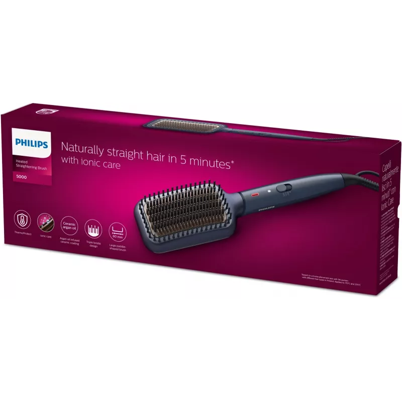 Spazzola lisciante Philips Serie 5000 BHH885/00, blu